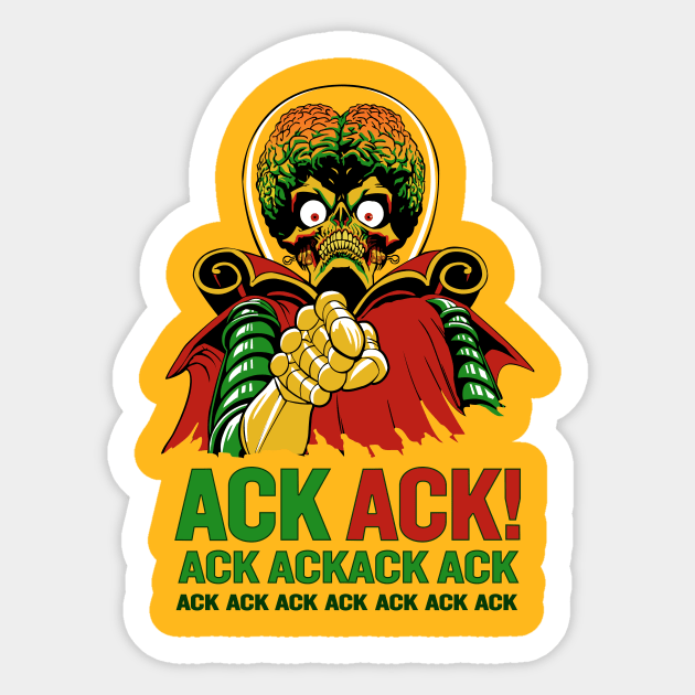 Ack Ack! Ack Ackack Ack Sticker by mercenary